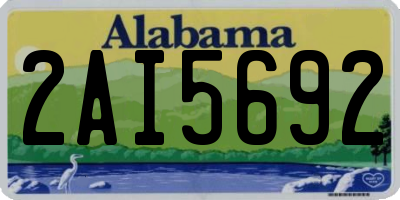 AL license plate 2AI5692