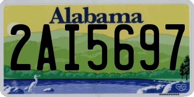 AL license plate 2AI5697