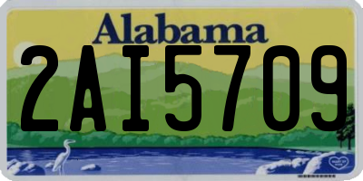 AL license plate 2AI5709