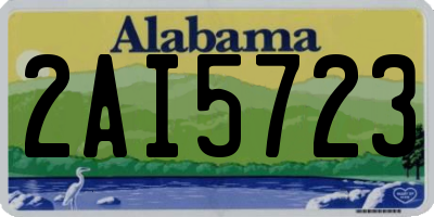 AL license plate 2AI5723