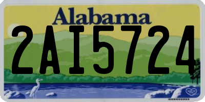 AL license plate 2AI5724