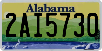AL license plate 2AI5730