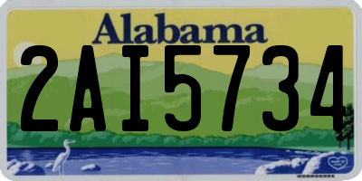 AL license plate 2AI5734