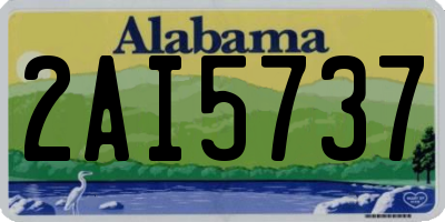 AL license plate 2AI5737