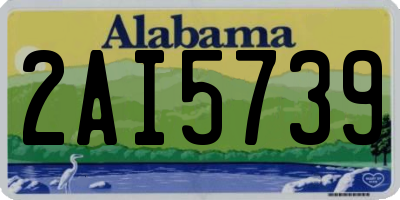 AL license plate 2AI5739