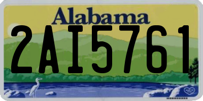 AL license plate 2AI5761