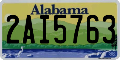 AL license plate 2AI5763
