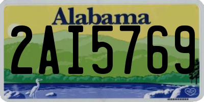 AL license plate 2AI5769