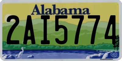 AL license plate 2AI5774