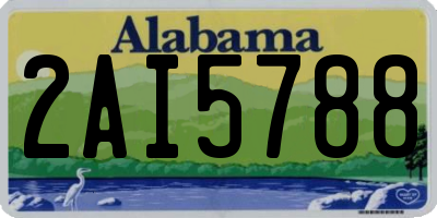 AL license plate 2AI5788