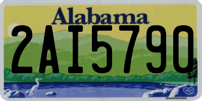AL license plate 2AI5790