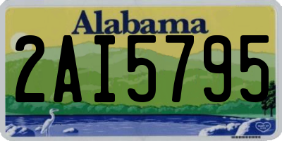 AL license plate 2AI5795