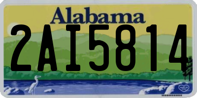 AL license plate 2AI5814
