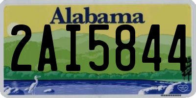 AL license plate 2AI5844