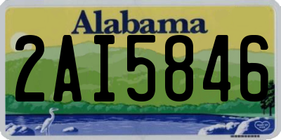 AL license plate 2AI5846