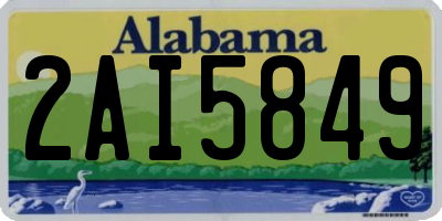 AL license plate 2AI5849