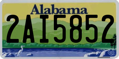 AL license plate 2AI5852