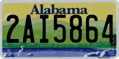 AL license plate 2AI5864