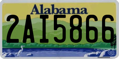 AL license plate 2AI5866