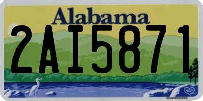 AL license plate 2AI5871