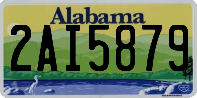 AL license plate 2AI5879