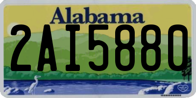 AL license plate 2AI5880