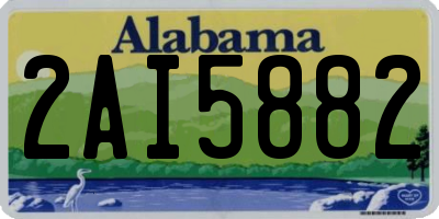 AL license plate 2AI5882