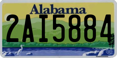 AL license plate 2AI5884