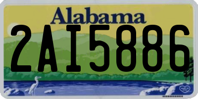 AL license plate 2AI5886