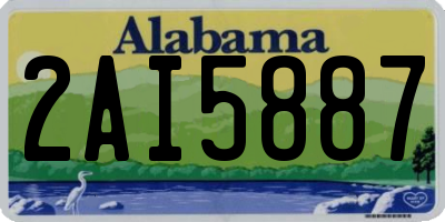 AL license plate 2AI5887