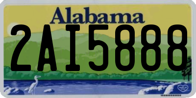 AL license plate 2AI5888