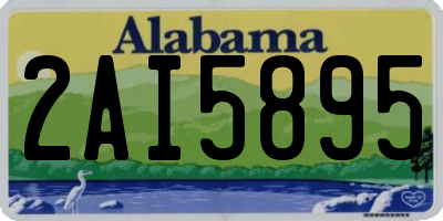 AL license plate 2AI5895