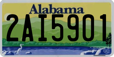 AL license plate 2AI5901