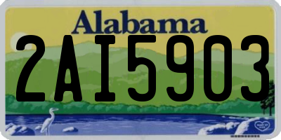 AL license plate 2AI5903