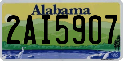 AL license plate 2AI5907