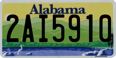 AL license plate 2AI5910