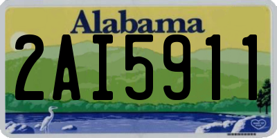 AL license plate 2AI5911