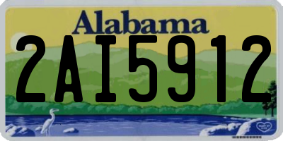 AL license plate 2AI5912