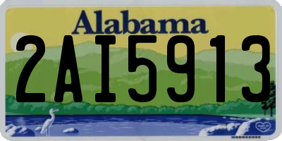 AL license plate 2AI5913