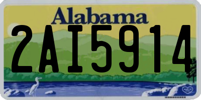 AL license plate 2AI5914