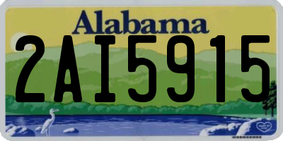 AL license plate 2AI5915