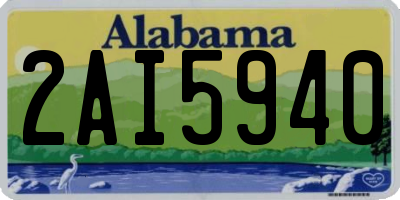 AL license plate 2AI5940