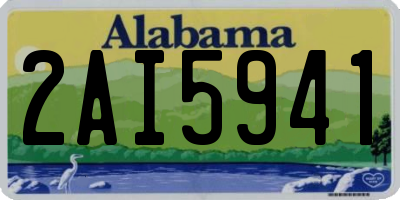 AL license plate 2AI5941