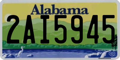 AL license plate 2AI5945