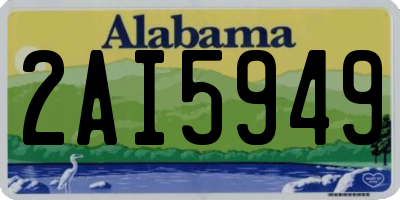 AL license plate 2AI5949