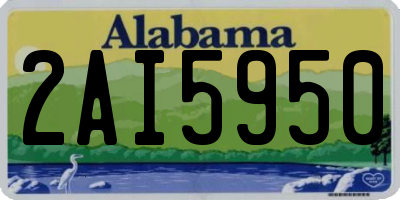 AL license plate 2AI5950