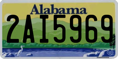 AL license plate 2AI5969