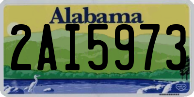 AL license plate 2AI5973