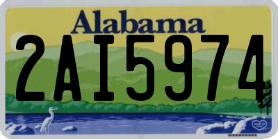 AL license plate 2AI5974