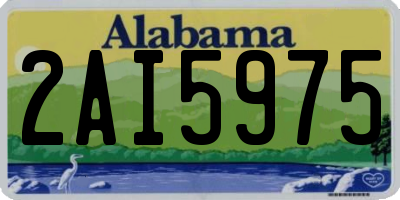 AL license plate 2AI5975